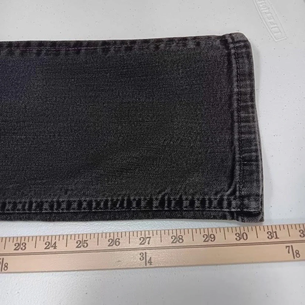 Levi's 514 Jeans Mens 34x32 Black Straight Leg Denim Stretch Classic‎ 99% Cotton